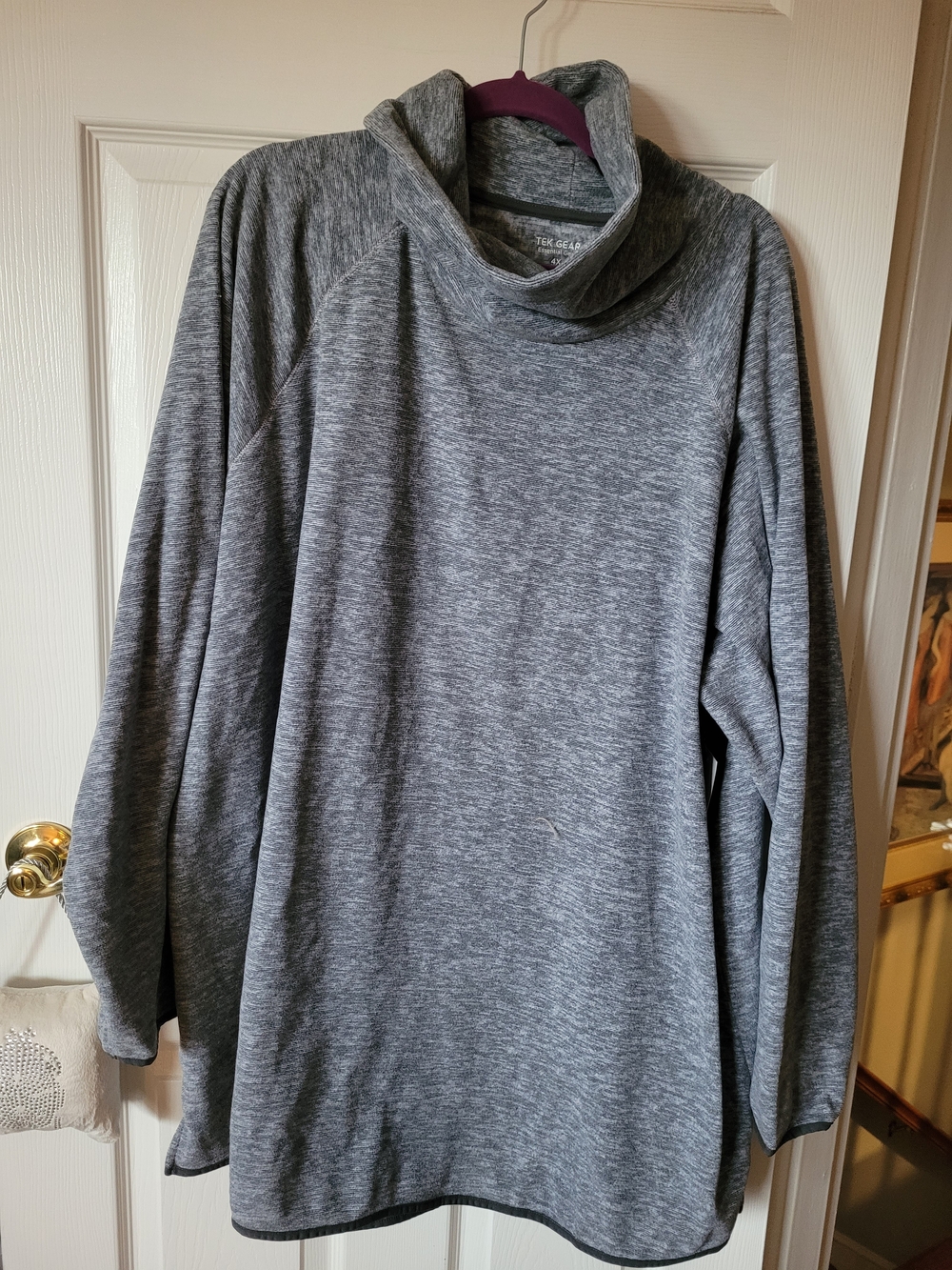 tek gear Men's Heather Gray Turtleneck Pullover